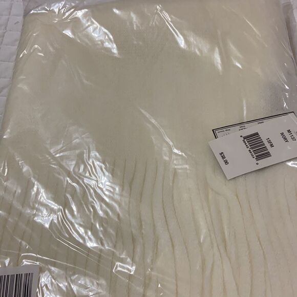 Steve Madden Super-Soft Knit Muffler Scarf, Color: Ivory - Picture 5 of 5